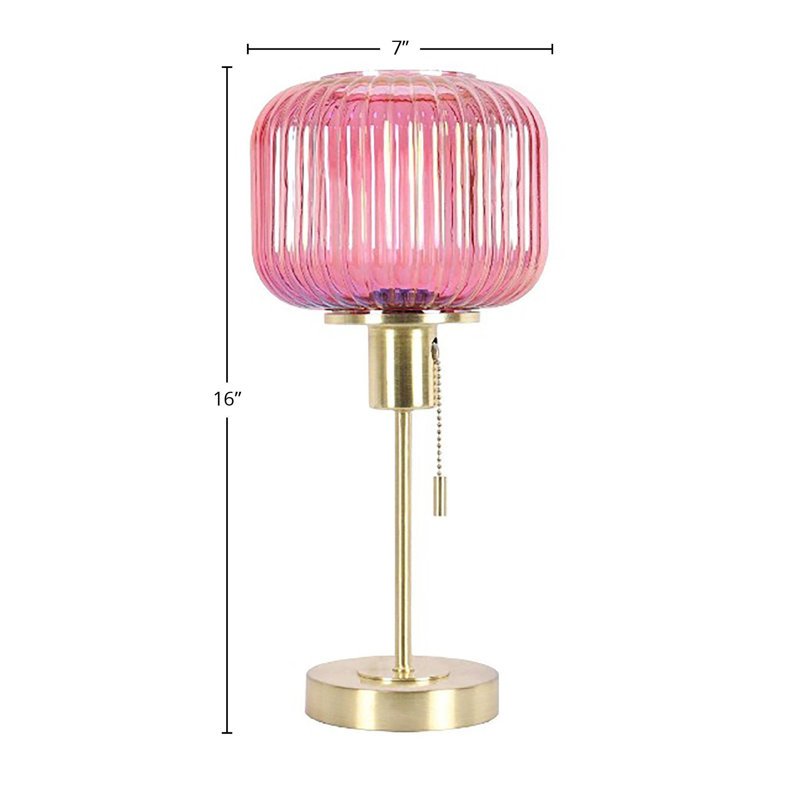 Crystalyn Table Lamp, Luminous Pink