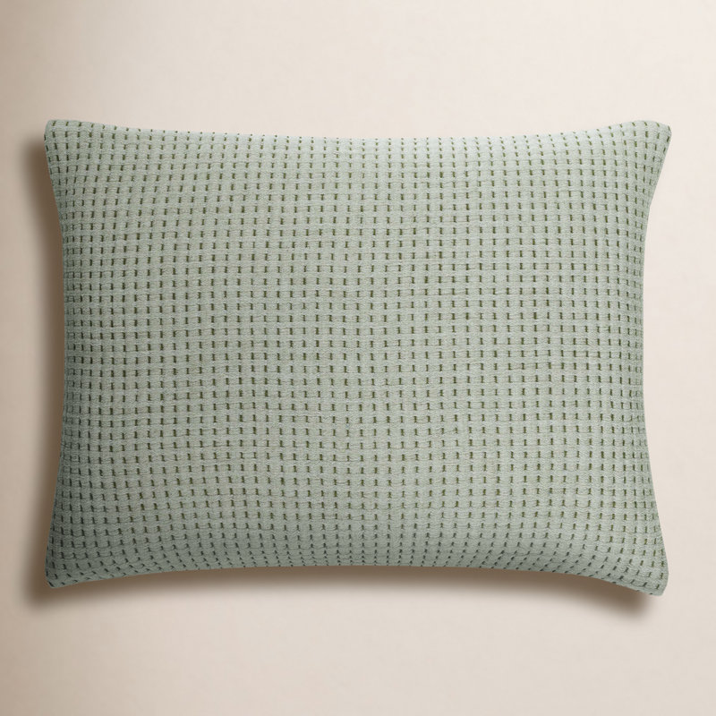 Pick Stitch Matelasse Sham, Standard, Evergreen
