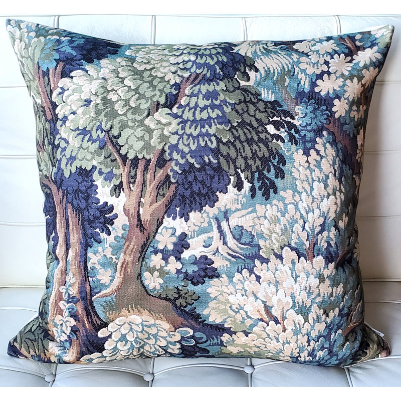 Coussin décoratif en coton Somerset, Vert