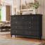 Commode de rangement à 9 tiroirs de 140 cm de large avec glissières métalliques et trousse anti-basculement-983244958