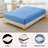 Diamond Grid Ultrasonic Waterproof Mattress Protector Light Blue Size T-119666448-123751497