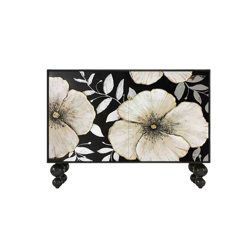 Entrance Cabinet Side Cabinet Accent Cabinet, Black