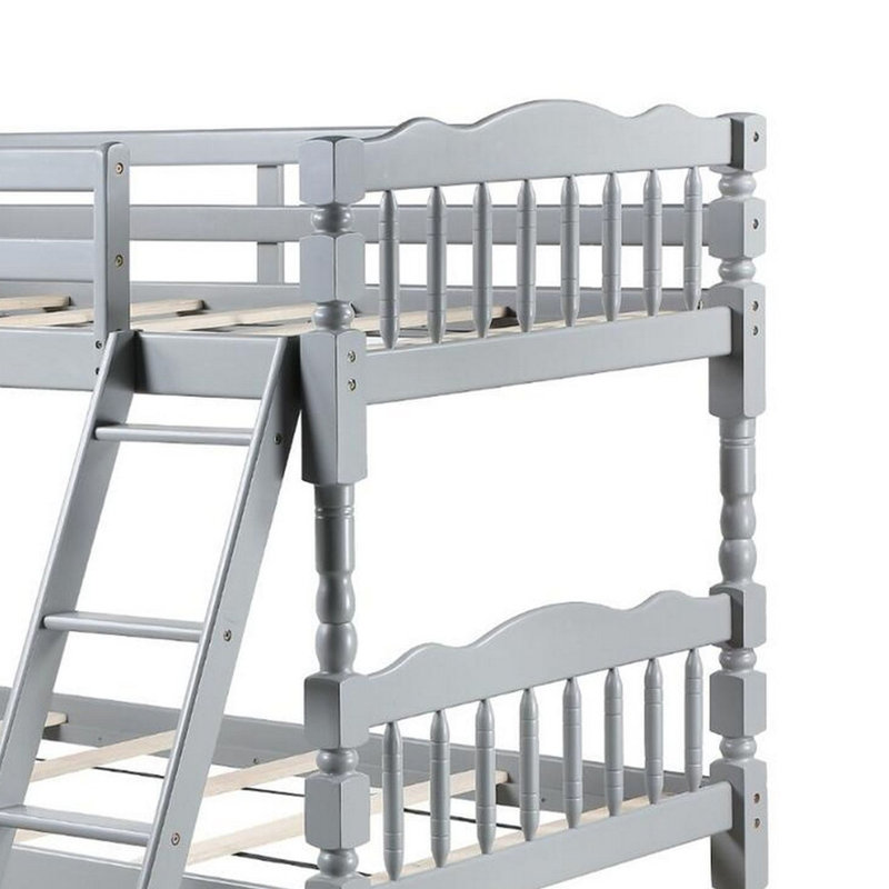Lit superposé détachable, gris
