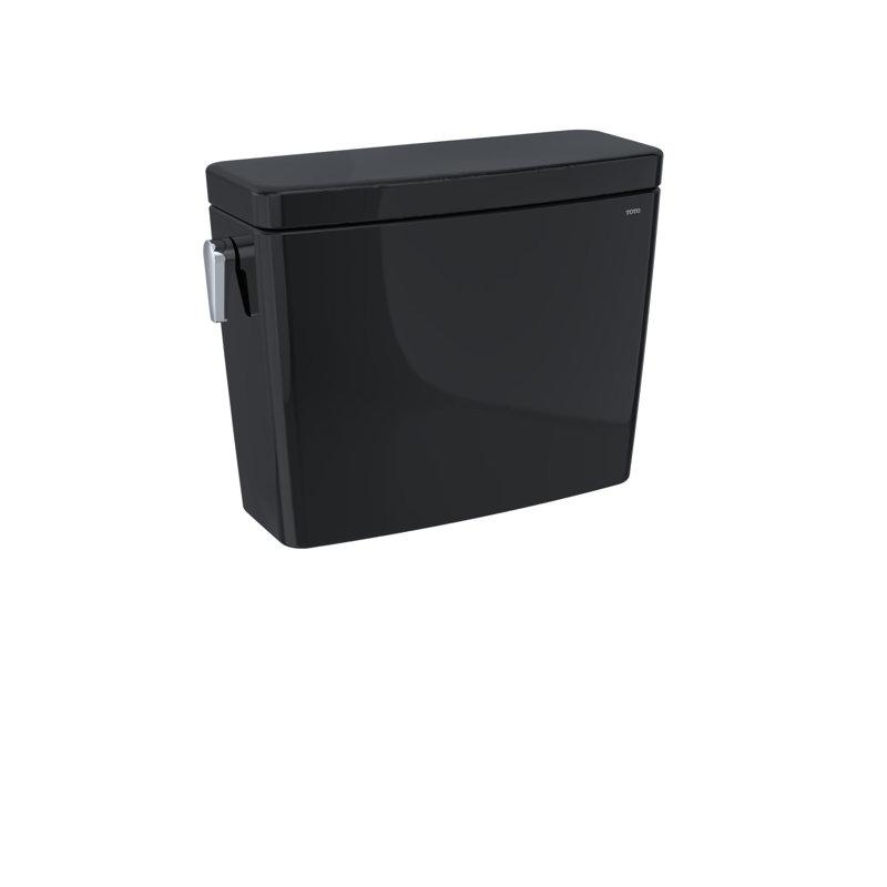 Drake® Dual-Flush Elongated Two-Piece Toilet, 12", Ebony