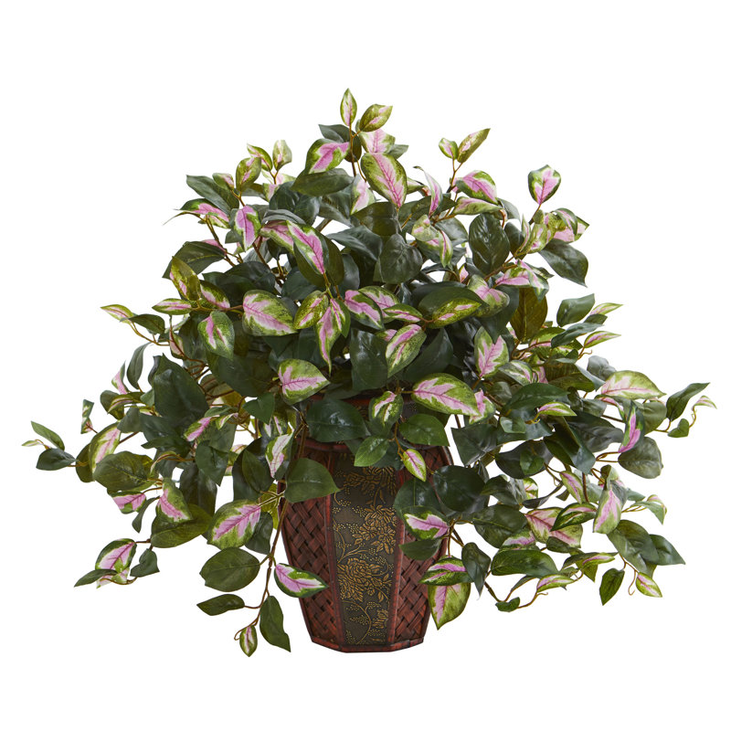 Arrangement floral artificiel hoya dans un pot de fleurs