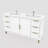 59.13'' Double Bathroom Vanity with Acrylic Top