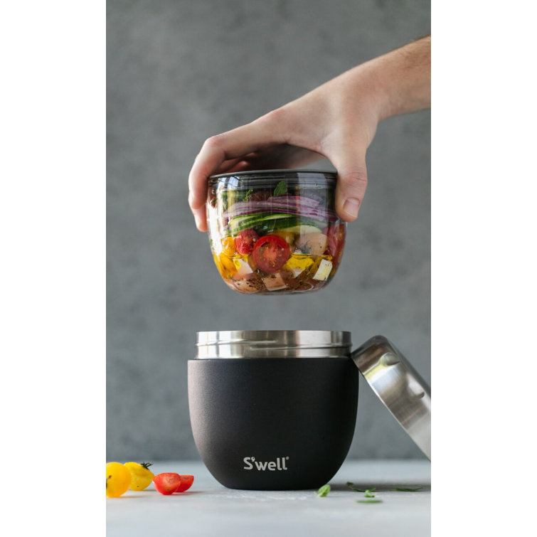 S'well Prep Food Glass Bowls - Set of 4, 12oz Bowls & Eats 2-in-1 Nesting  Food Bowls, 21.5 oz, Teakwood