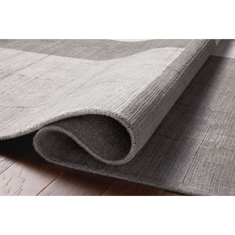 Tapis gris / olive Ivenson, Rectangle 11 pi 6 po x 15 pi