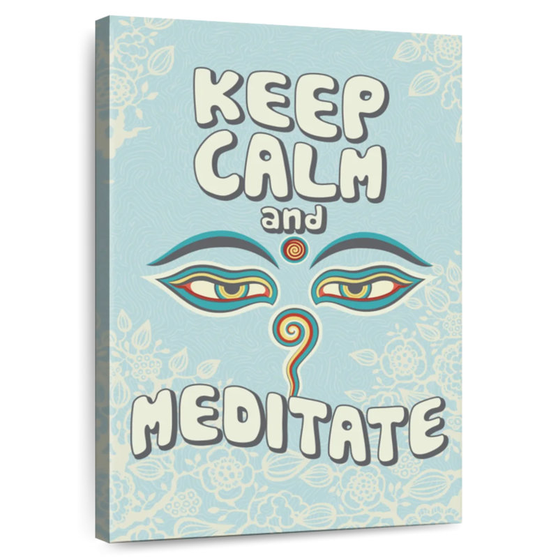 Tergel Keep Calm Meditate, 45" H x 30" W