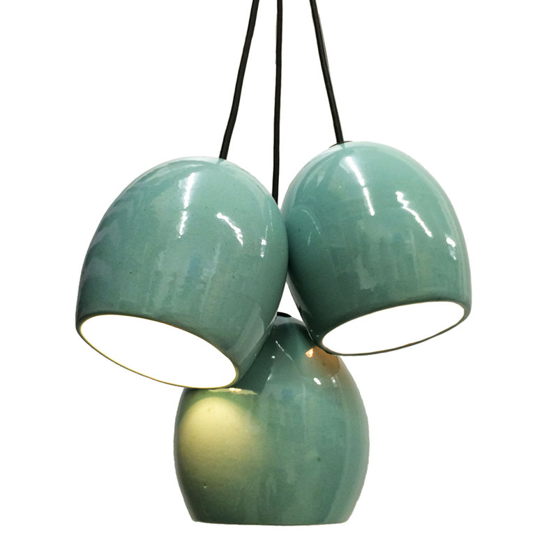 3 - Light Chandelier, LED Bulb, 96" H x 14" W x 14" D