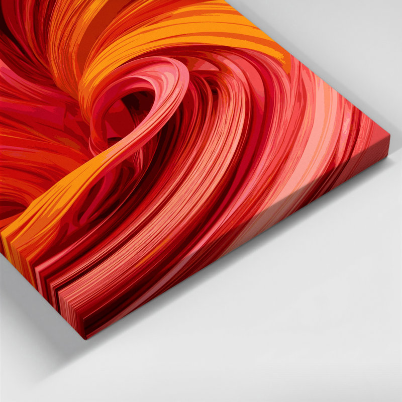 Art numérique sur toile, abstraction numérique, H 12 po x l 18 po