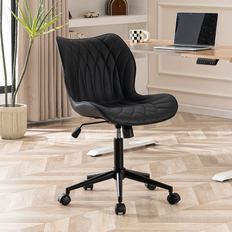 Chaise de bureau Maddoux, Noir