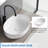 Bothwa Home 5.91"H Ceramic Countertop Oval Vanity Sink, Stain Resistant, Scratch Resistant, Leak Resistant, Art Basin