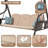 800lbs Outdoor Patio Swing With Stand W/canopy & Adjustable Backrest-1860069316