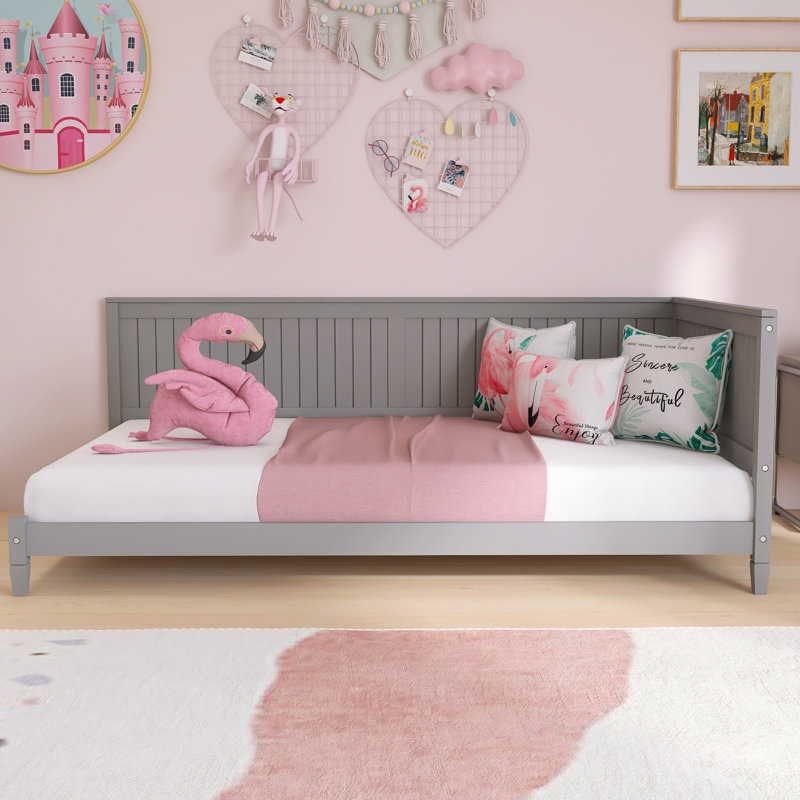 Lit de jour à plateforme Floyed par Red Barrel Studio®, gris, Double