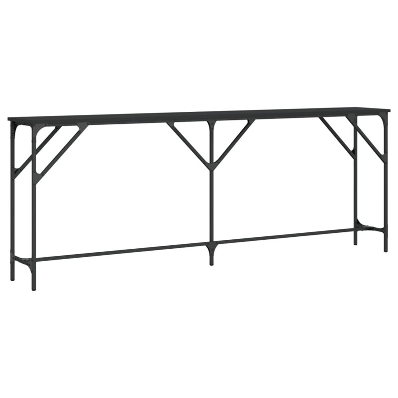 Console Table, 29.5" H x 78.7" W x 11.4" D, Black