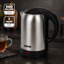 GEEPAS Electric Kettle | 1.8L Cordless Stainless Steel Jug Kettle with LED Indicator | Fast Boiling for Hot Water Tea Coffee | Boil Dry Protection Auto Shut Off Swivel Base 1800W