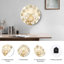 Horloge murale décorative moderne en verre or rose - 23,6 po-27349433