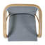 Portofino 18.75 in. Seat Height Rattan Arm Chair, White & Gray-199067112