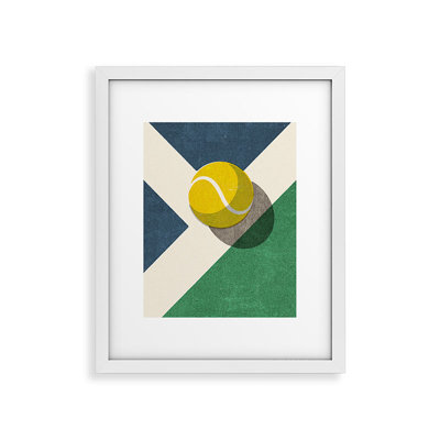 «Tennis Hard Court» encadré sur papier par Daniel Coulmann