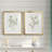 Single Sprig I Single Sprig I - Matted and Framed Under Acrylic Glass, Set of 2, Large Living Room Wall Art