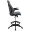 High Back Mesh Spine-Back Ergonomic Drafting Chair with Adjustable Foot Ring and Adjustable Flip-Up Arms-1762876506
