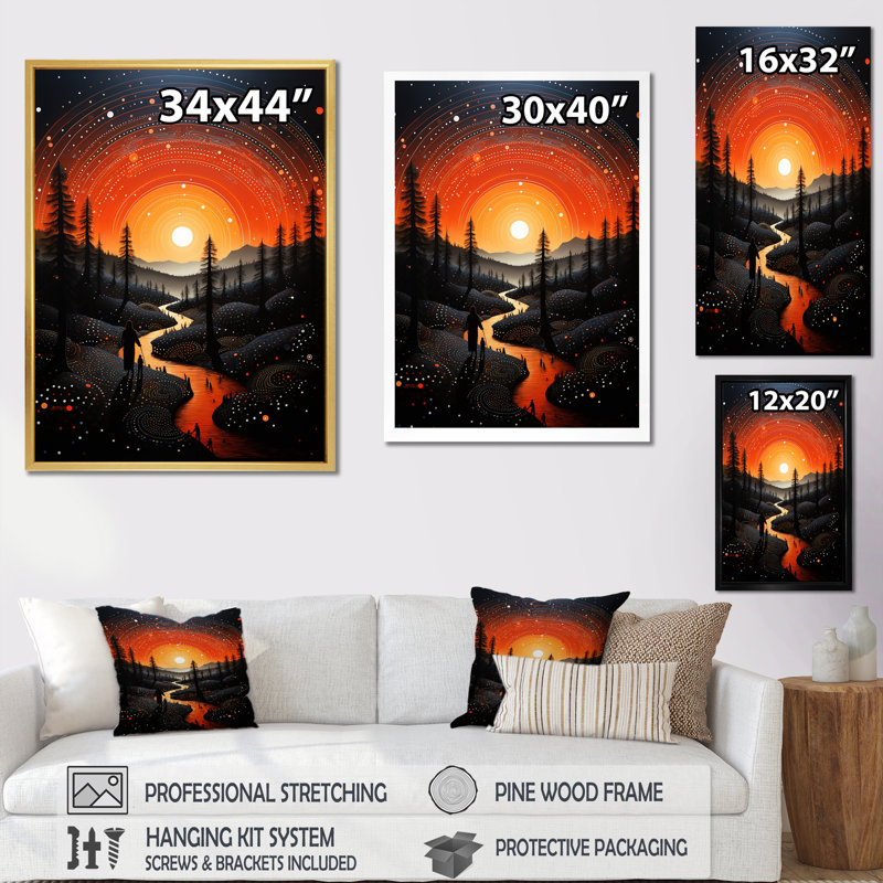 «Bold Native Shamans Journey II - Art mural amérindien», Toile tendue, H 20 po x l 12 po x P 1 po