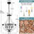 Modern White Solid Wood Chandeliers