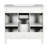 36'' Bathroom Vanity With Top Sink, Royal Mirror Cabinet, Modern Bathroom Storage Cabinet With 2 Soft Closing Doors And 2 Drawers, Single Sink Bathroom Vanity-1982966111
