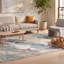 Tapis moderne opale à l'aquarelle abstraite, bleu sarcelle, beige, gris, brun, blanc, lavable à la machine, antidérapant, à poils courts, adapté à l'intérieur et à l'extérieur, pour salon, chambre, salle à manger, entrée, couloir, bureau-917515046