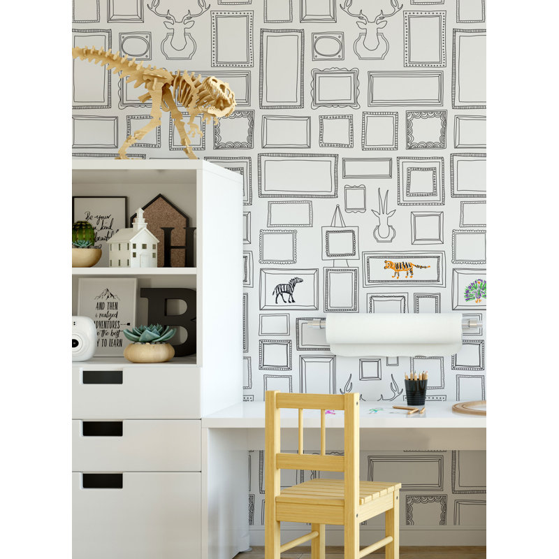 Rouleau de papier peint autocollant L 18 pi x l 24 po Dalilah