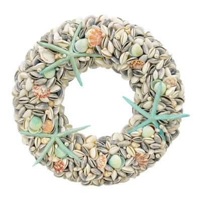 Couronne de coquillage côtier - 23 po