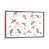 Toile avec cadre en bois brun classique