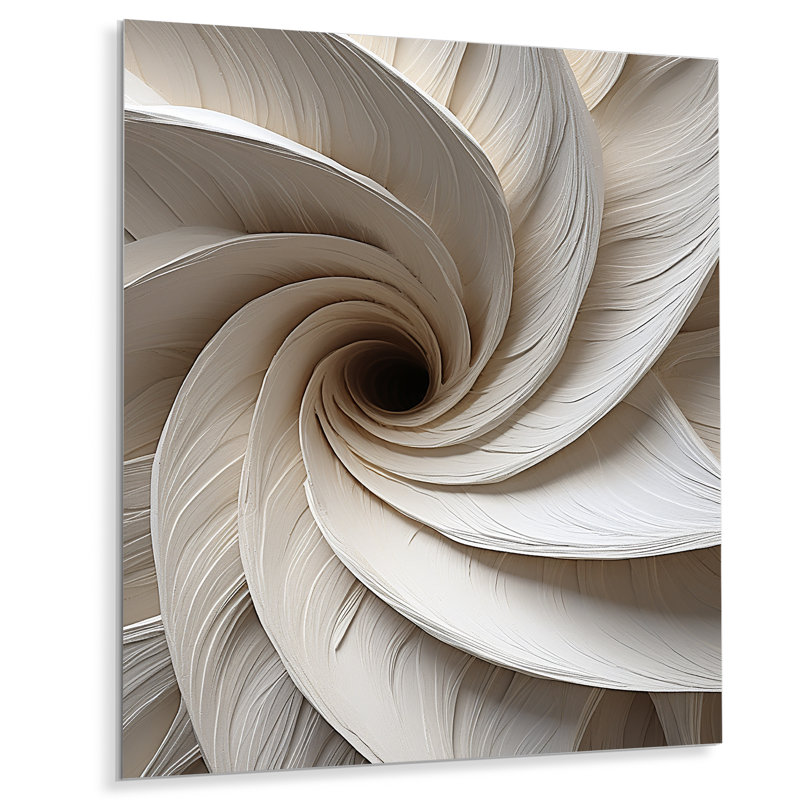 - Reproduction d'art mural en métal à spirales abstraites, H 20 po x l 12 po