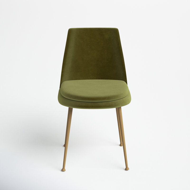 Siena 19.7'' H Tufted Velvet Upholstered Parsons Chair, Olive Green
