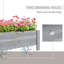 Vegamwala 58L Raised Garden Bed, 100 x 36.5 x 36 cm, Grey