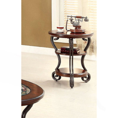 Meuble de salon de style traditionnel en cerisier brun 1 pièce