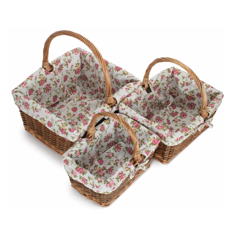 Wicker Laundry Set with Handles