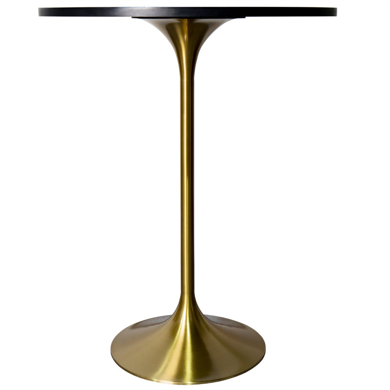 Table de salle à manger à hauteur de bar 27 po Seidl, Noir marbré