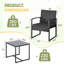 Wicker 2 - Person Patio Conversation Set with Cushions-1298494641