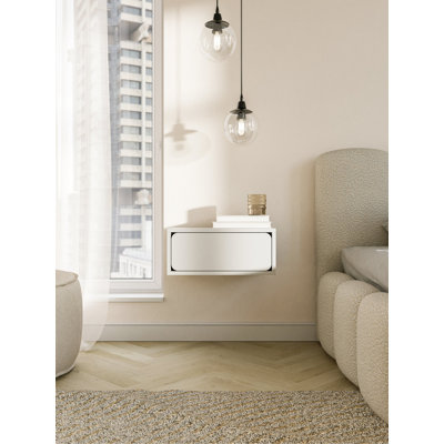 49.6cm W Manufactured Wood Bedside Table