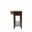 Console classique moderne en bois avec plateau en placage, tiroirs et tablette pour le rangement et l'élégance du salon