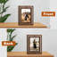 2 Pack Rotating Floating Picture Frames,Double-Sided Display with HD Glass Front-33390499
