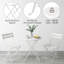 Heavy-Duty Metal 3-Piece Foldable Bistro Set, No Assembly Required Outdoor Furniture for Balcony, Yard and Garden Decoration-129443773-129443765-129443764-129443751