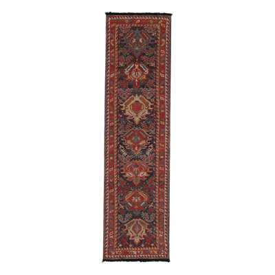 Rug & Kilim’S Tribal Runner In Red, Brown And Blue Patterns