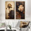 «Rustic Lotus Serenity», ensemble d'art mural sur toile Lotus-102583766-102583762