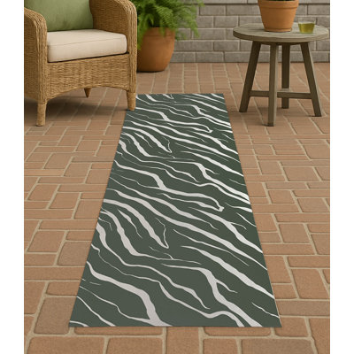 Tapis d'extérieur antidérapant Lush Cracks