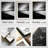 Infographic showing wall art options: print only, framed with mat, or framed without mat, alongside material details including paper, frame, and plexiglass.