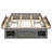 Modern Platform Bed Frame with 4 Drawers & Footboard Storage Cubby-125285698