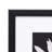 Set Of 9 13X13in Matted 8X8in MDF Frames-Black
